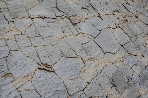 Struktura Suchého Popraskaného Kamene Přírodní Minerální Vrstvené Vzory Rumunsku — Stock fotografie