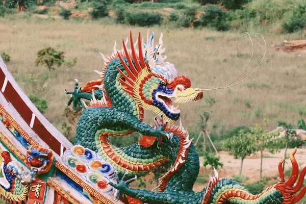 beautiful dragon statue in the park