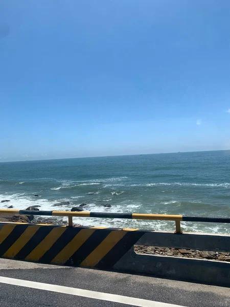 view of the road in the city of the mediterranean sea in the north of israel