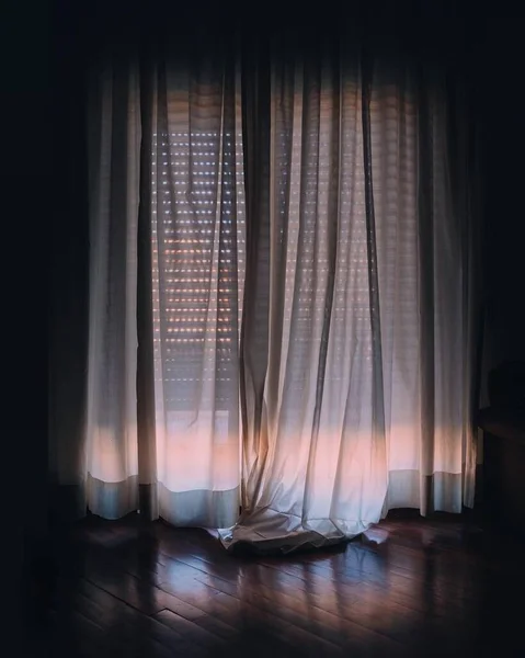curtain with curtains and lights