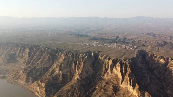 aerial view of the city of the negev desert in the north of israel