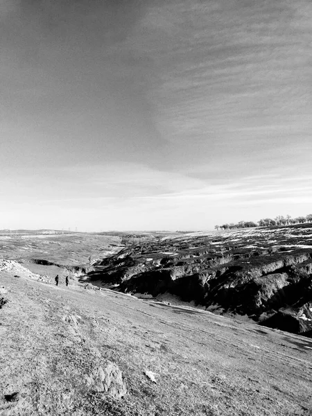 black and white photo of a beautiful landscape