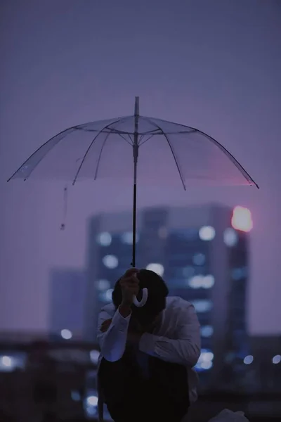 umbrella in the city