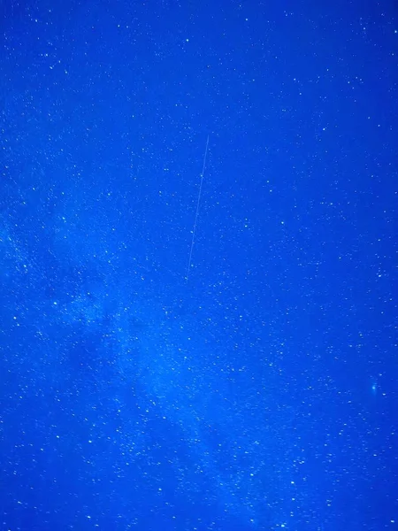 Blauer Himmel Mit Sternen Und Milchstraße — Stockfoto