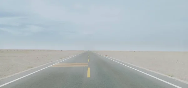 empty road in the desert