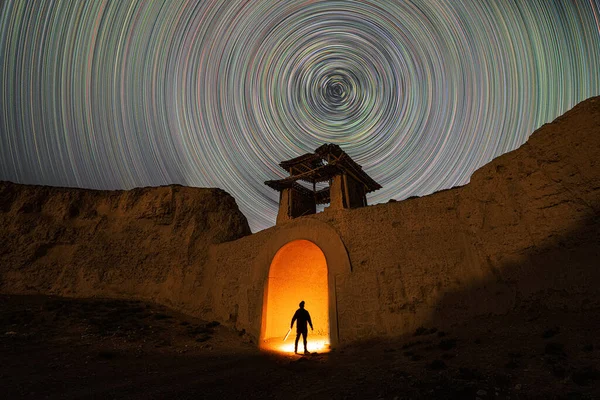 man and woman in the desert