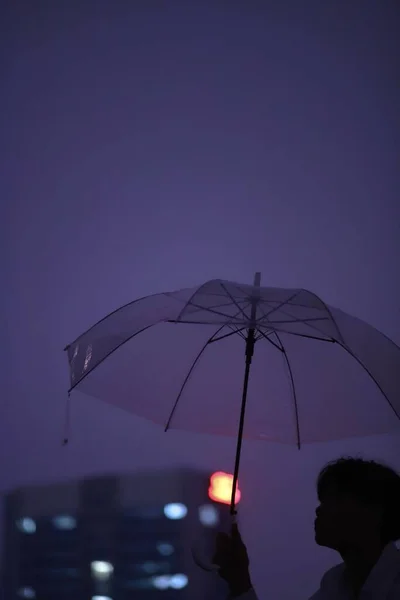 umbrella in the city