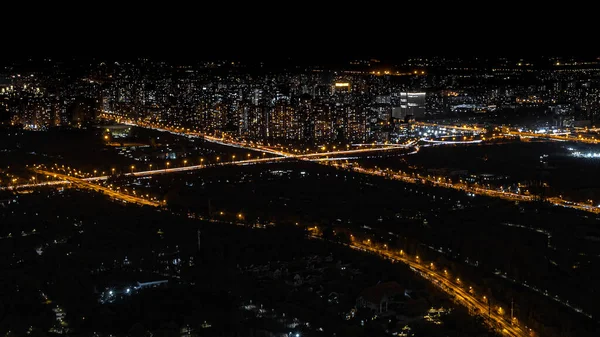 night view of the city of barcelona