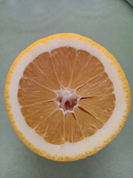 orange slices of lemon on a white background