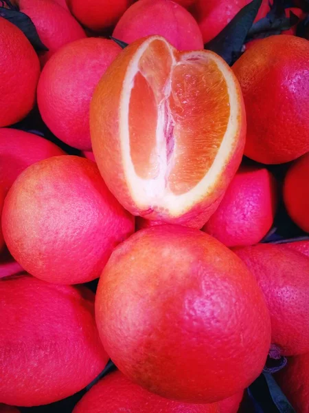 fresh red and white fruits