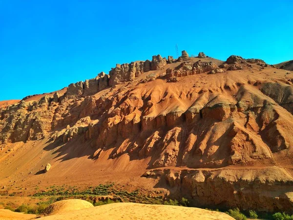 beautiful landscape of the valley of the negev desert in the north of israel