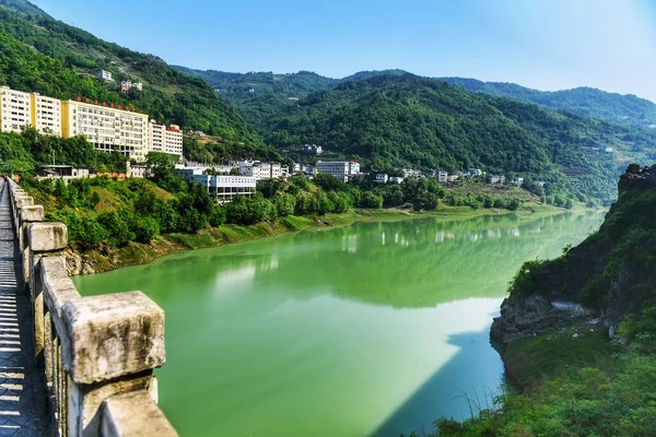 view of the city of the park in the mountains