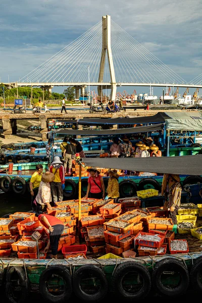 fishing boats in the port of rotterdam