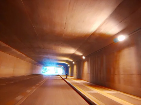 tunnel of the underground in the city