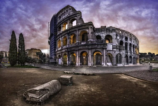 the ruins of the city of rome, italy