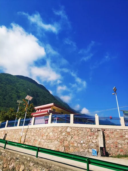 view of the city of the park in the mountains