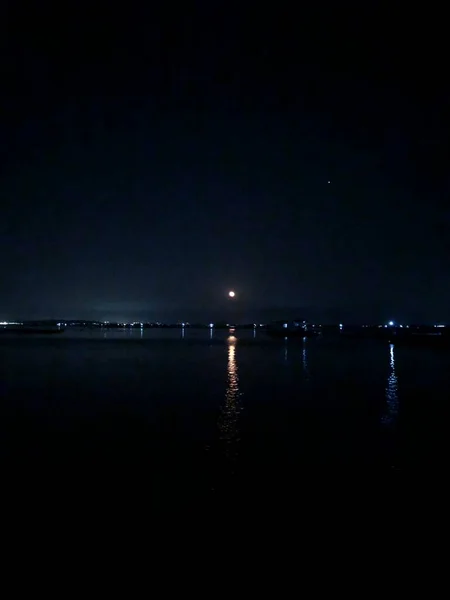 Vista Nocturna Ciudad Del Mar — Foto de Stock