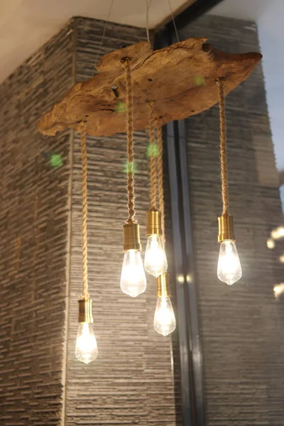 light bulb hanging on ceiling
