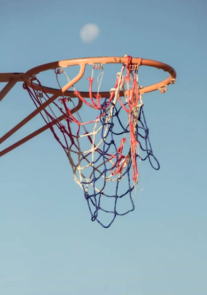 basketball hoop on the beach