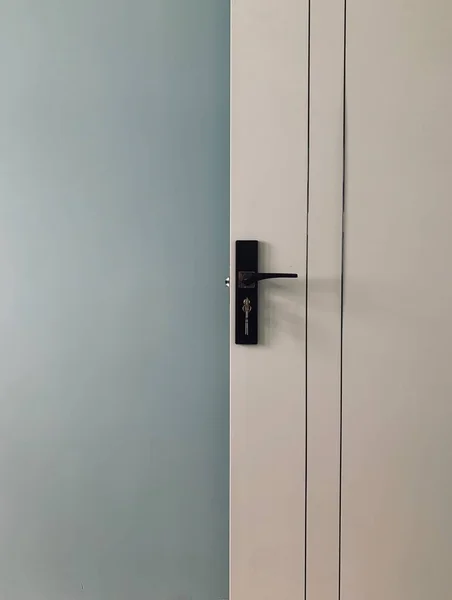 modern door handle in the city