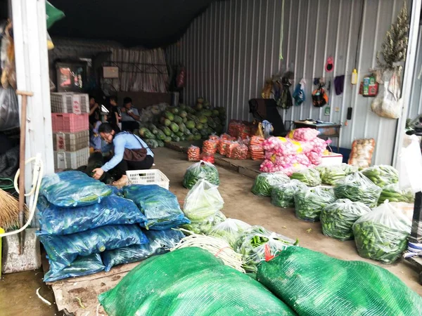 market stall in the city of thailand