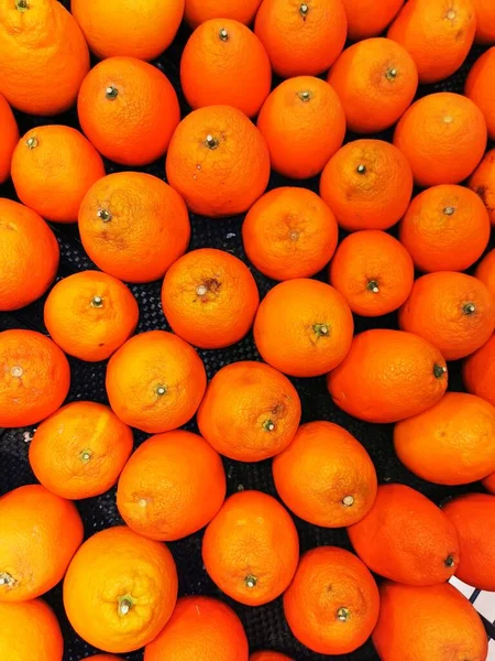 fresh ripe oranges on white background