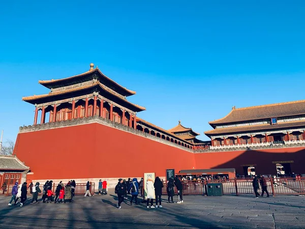 Zakazane Miasto Pekin Chiny — Zdjęcie stockowe