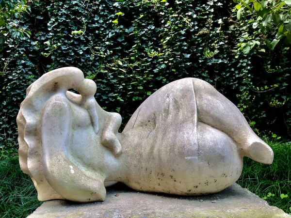 stone sculpture in the park