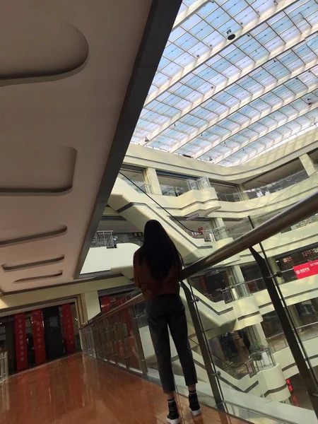 woman in a subway station