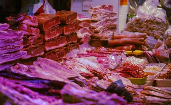 fresh meat in the market