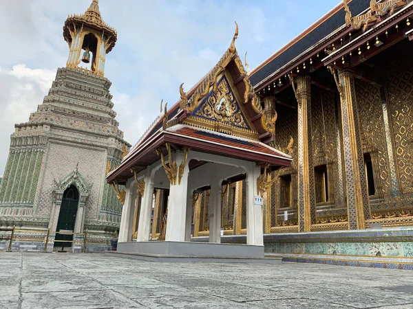 the temple of the emerald buddha in the city of thailand