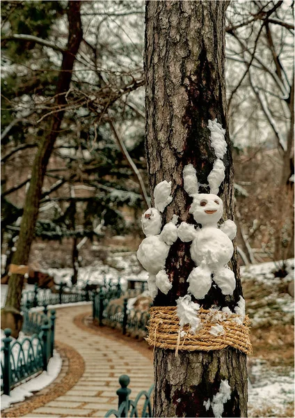 beautiful white angel in the park