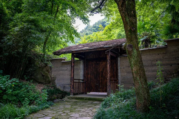 old wooden house in the forest