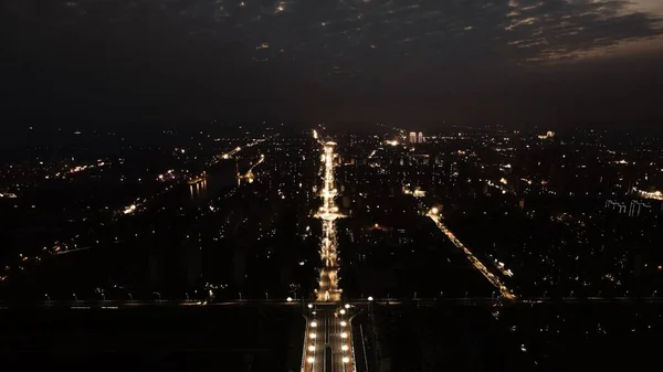 night view of the city of barcelona