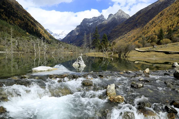 Hermoso Paisaje Con Río Montañas — Foto de Stock