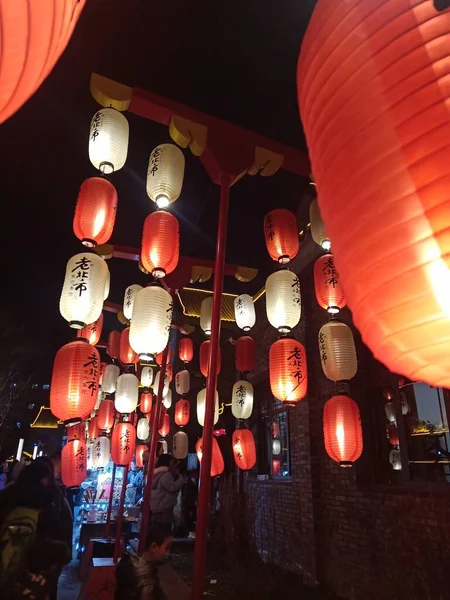 chinese new year's decoration in the city