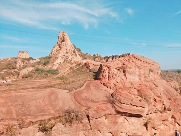 beautiful landscape of the valley of the utah desert