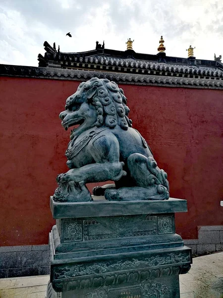 the lion statue in the city of the forbidden