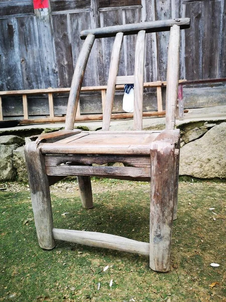 old wooden bench in the park