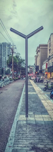 street view of the city of barcelona