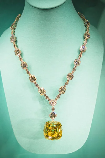 beautiful luxury necklace with precious stones