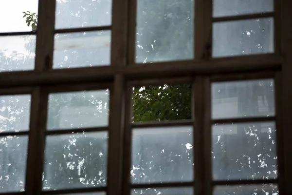 window with snow and windows