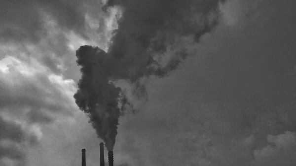 industrial factory, smoke, power plant, pollution