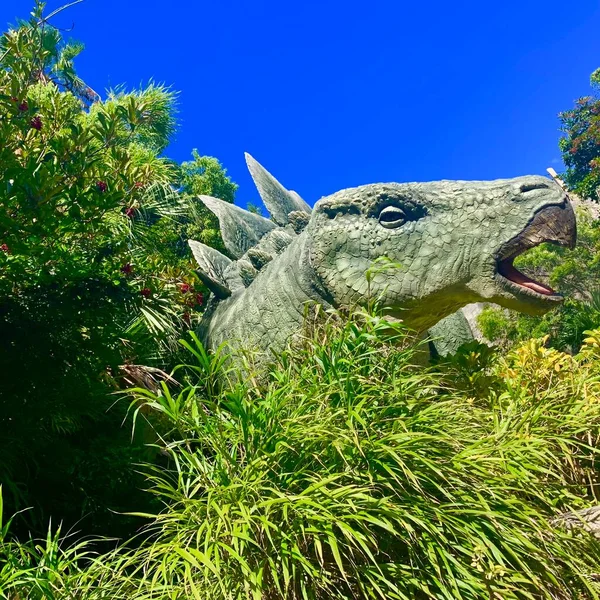 green iguana on the background of the sea