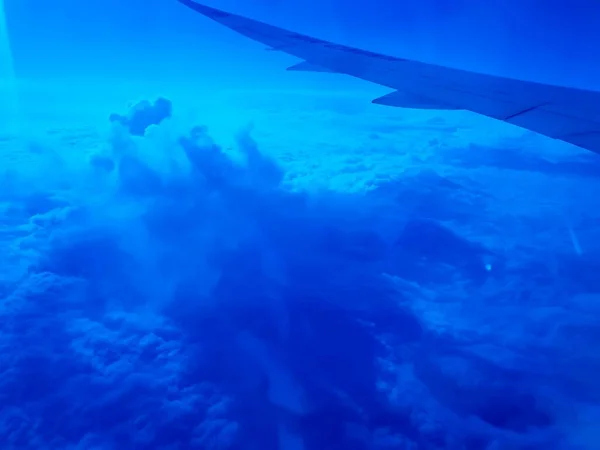 aerial view of the sea, the world from the airplane