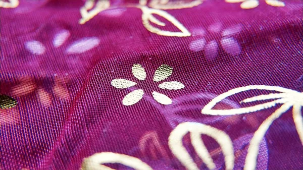 close up of silk fabric texture