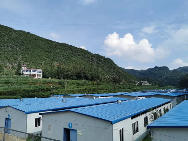 solar panels in the mountains