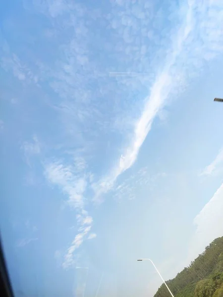 view of the sky and the plane