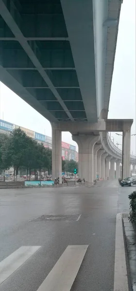 view of the city of the lujiazui of the most polluted landmark in the morning