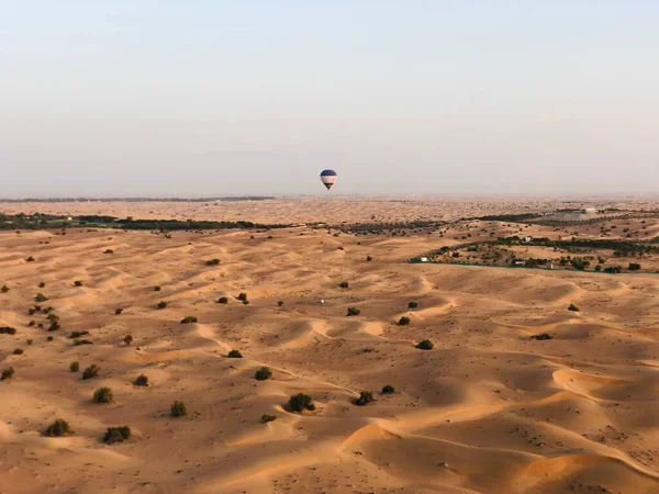 hot air balloon in the desert